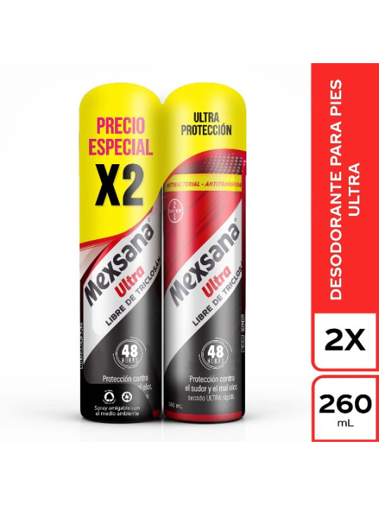 2 DTE.MEXSANA PIES ULTRA SPR.260 ML.P.E. TRS