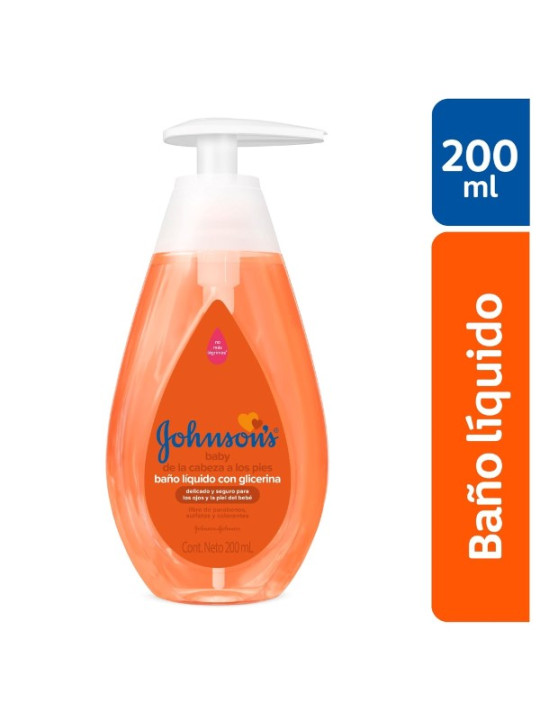 BANO JJ BABY DE LOS PIES A CABEZA 200 ML TRS