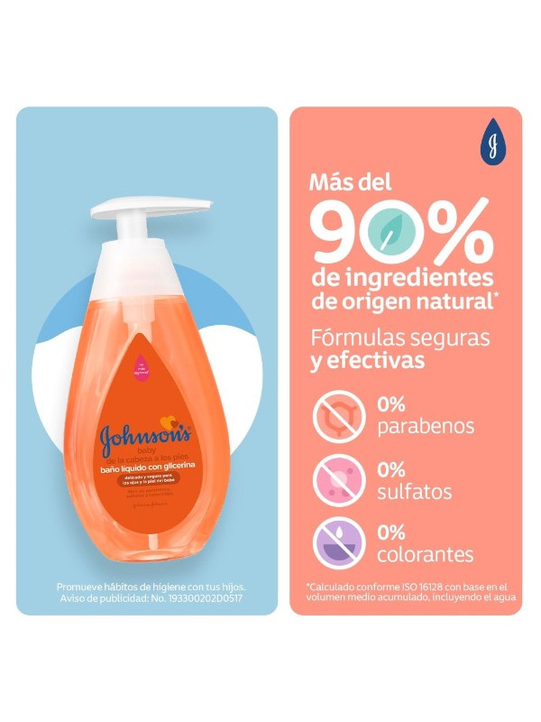 BANO JJ BABY DE LOS PIES A CABEZA 200 ML TRS