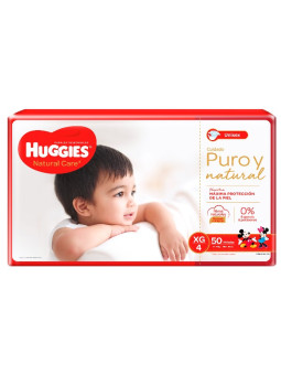 PANAL HUGGIES NAT.CARE UNISEX XG ET4 50 UDS