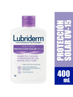 LUBRIDERM LOCION U.V.15 400 ML  JJ TRS