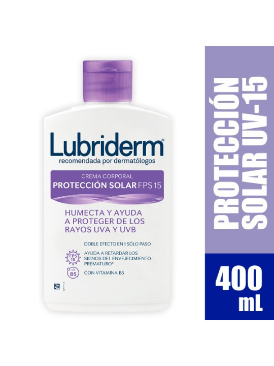 LUBRIDERM LOCION U.V.15 400 ML  JJ TRS