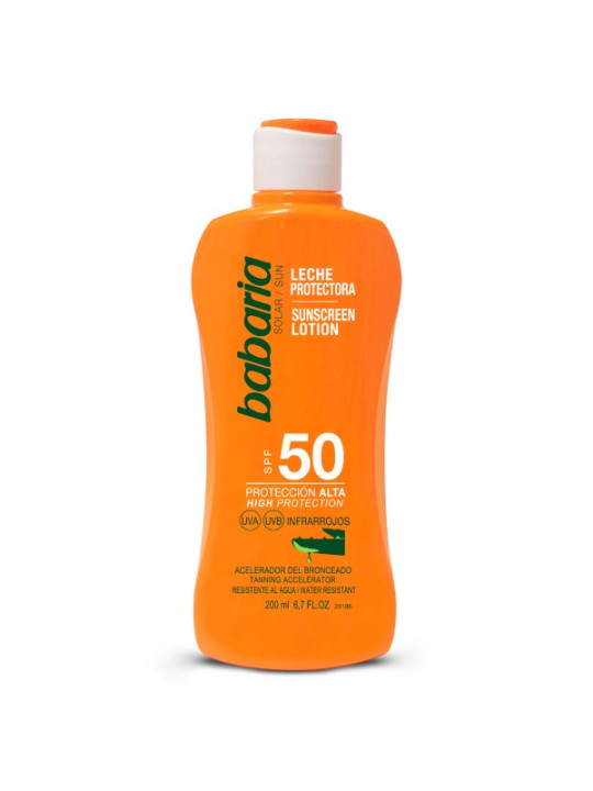 PROTEC.SOLAR BABARIA ALOE SPF50 200 ML TRS