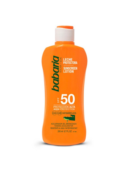 PROTEC.SOLAR BABARIA ALOE SPF50 200 ML TRS