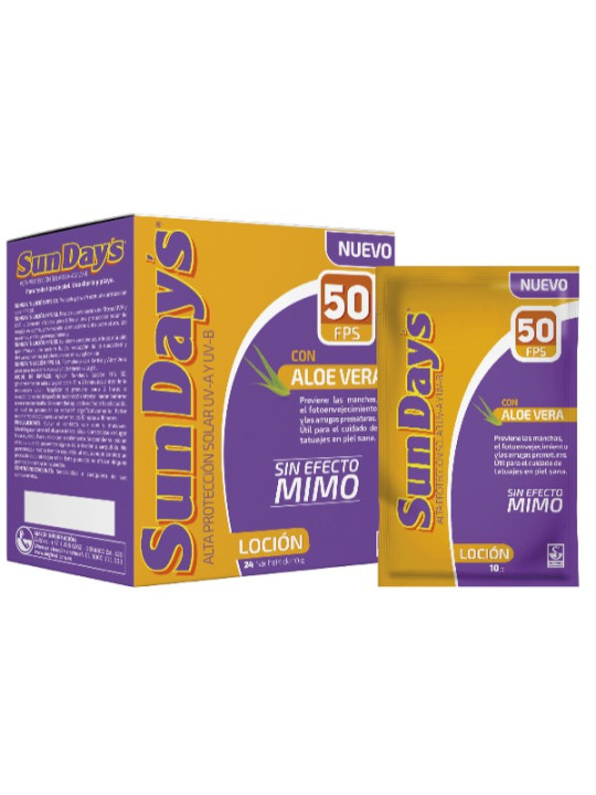 PROT.SOL.SUNDAYS KAR.ALO.FPS 50 LC.24 SB TRS