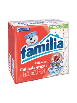 PANUELOS FAMILIA CUIDADO GRIPAL 4 UDS TRS