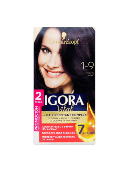 IGORA VITAL KIT 1-9 PROM.2TUB NEGRO VINO TRS