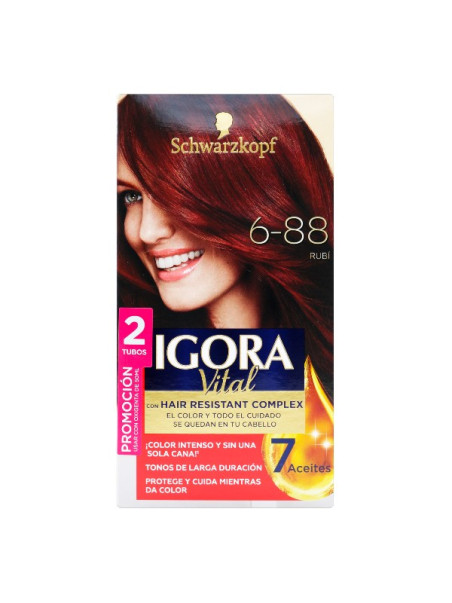 IGORA VITAL KIT 6-88 PROM.2TUB RUBI P.E TRS