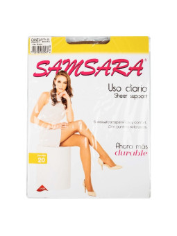 MEDIAS SAMSARA SHEER SUPPOR XL CANELA