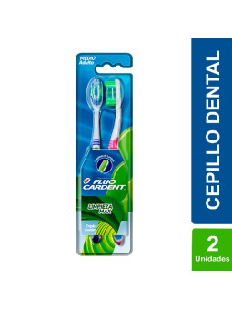 2 CEPILLO FLUOCARDENT LIMPIEZA MAX JGB TRS