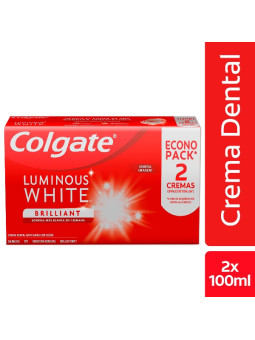 2 CRE.DEN.COLGATE LUMIN.WHITE 75 ECO.PAC TRS