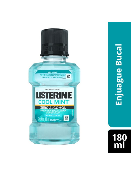 LISTERINE ZERO SIN ALCOHOL 180 ML JJ TRS