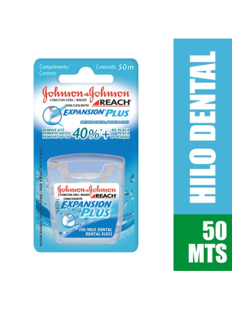 SEDA DENTAL JJ REACH HILO C/CERA 50 MTS TRS