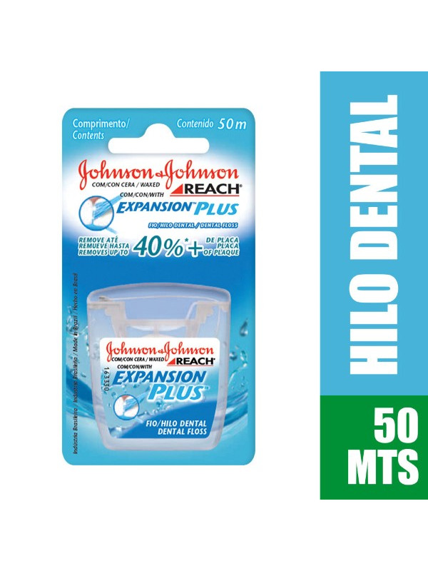 SEDA DENTAL JJ REACH HILO C/CERA 50 MTS TRS