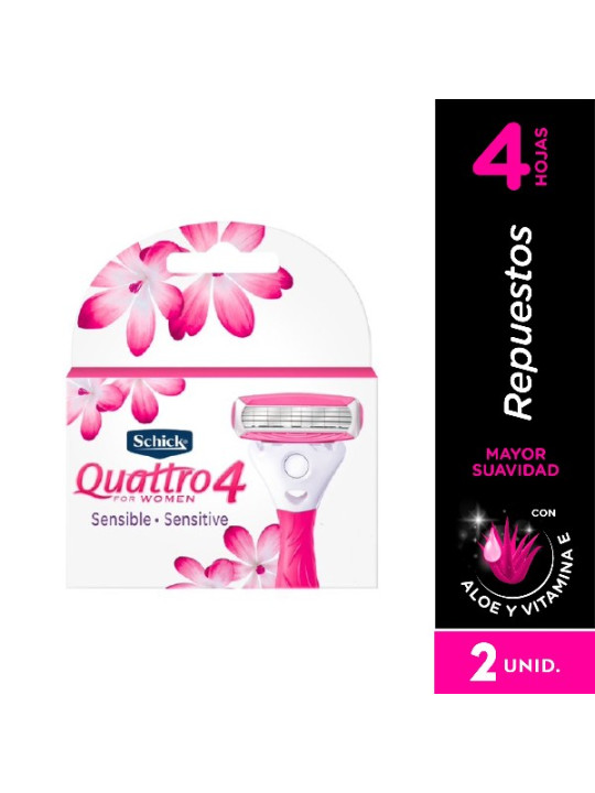 REP.SCHICK 4 QUATTRO WOMEN 2 UDS