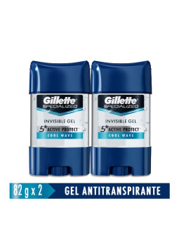 2 DTE.GILLETTE GEL COOL WAVE 82 GR TRS
