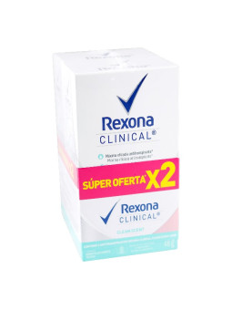 2 DTE.REXONA CLINICAL CLEAN SCENT 48 GR TRS