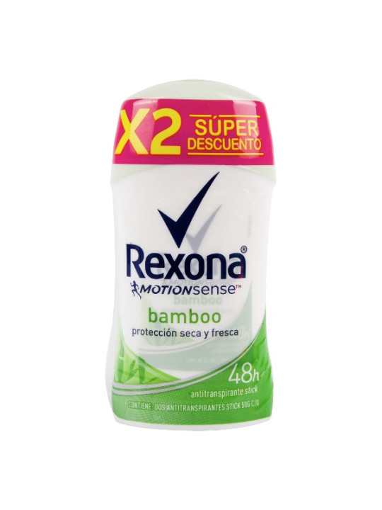 2 DTE REXONA MOT SEN BAMBOO 50 G S.DCTO TRS
