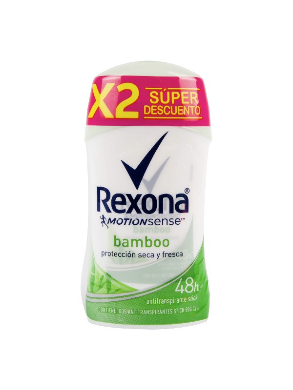 2 DTE REXONA MOT SEN BAMBOO 50 G S.DCTO TRS