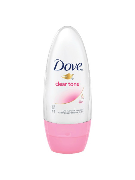 DTE DOVE ROLLON CLEAR TONE 50 ML M TRS
