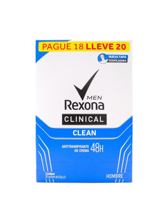 DTE.REXONA CLI CLEA 8.5GR PAG18LL20SBS H TRS