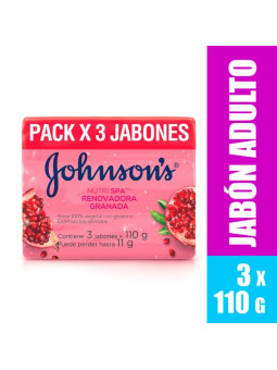 3 JABON JJ ADULTO GRANADA 110 GR TRS