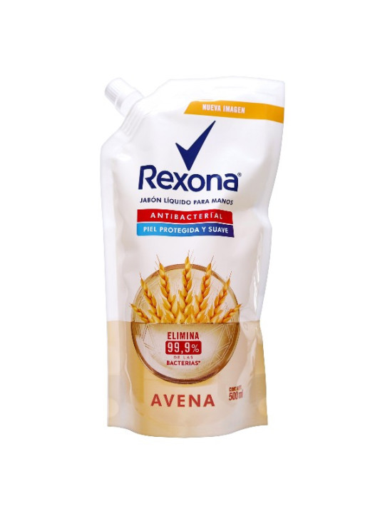 JAB.LIQUIDO REXONA ANTIBAC.AVENA 500 ML TRS