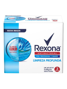 3 JAB.REXONA LIMPIEZA PROFUNDA 110 G TRS