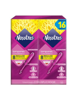 TAMPON NOSOTRAS APLICADOR REGULAR 16 UND TRS