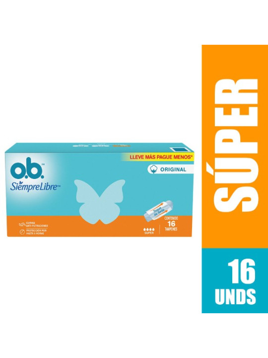 TAMPON OB ORIGINAL SUPER 16 UDS TRS