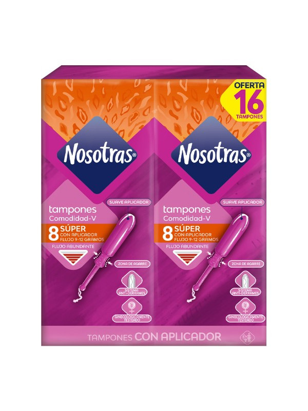 TAMPON NOSOTRAS APLICADOR SUPER 16 UNDSN TRS
