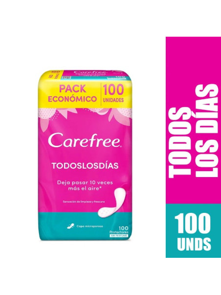 PROT.CAREFREE TODOS LOS DIAS 100 UDS S.P TRS