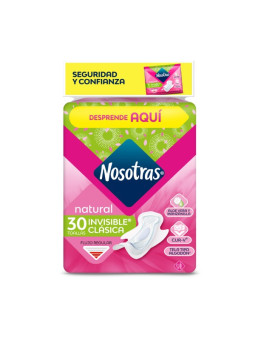 TOA.NOSOTRAS NATURAL INV.CLAS.TELA 30UDS TRS
