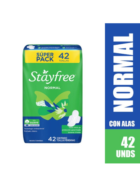 TOA.STAYFREE ESP.ALAS DISP.42 UDS TRS