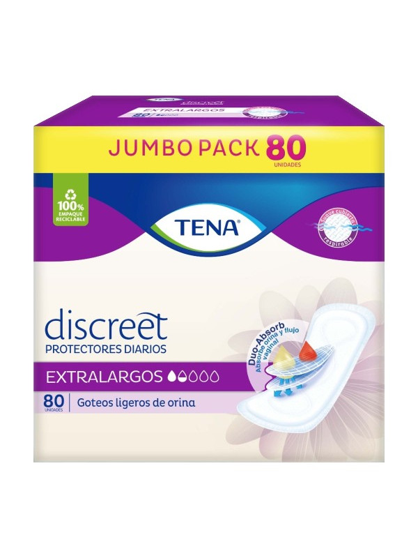 PROT DIAR TENA DISCREET EXTRALARGO 80UND TRS