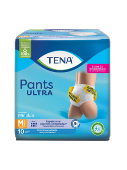 PAN.TENA PANTS ULTRA MED.PLUS CARE 10UDS TRS