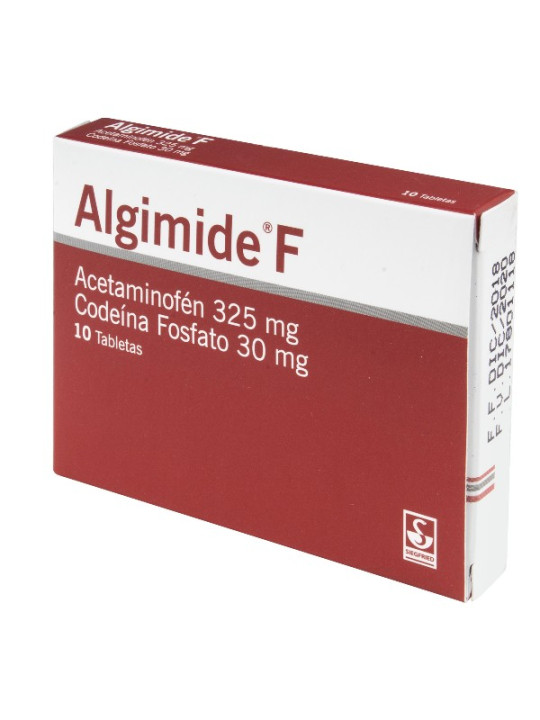 ALGIMIDE F 325 MG 10 TABLETAS TRS