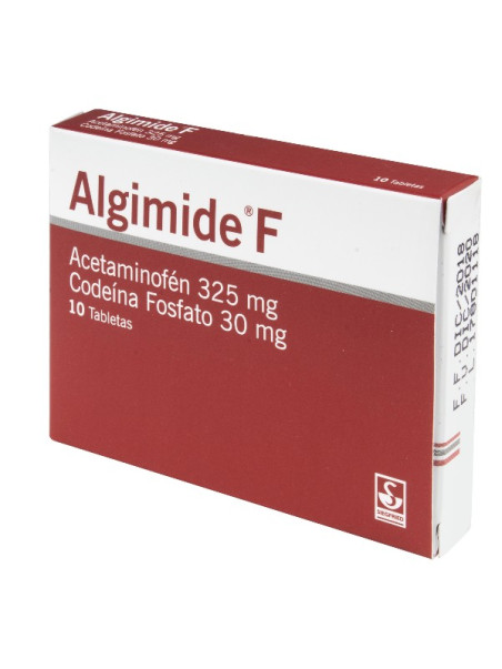 ALGIMIDE F 325 MG 10 TABLETAS TRS