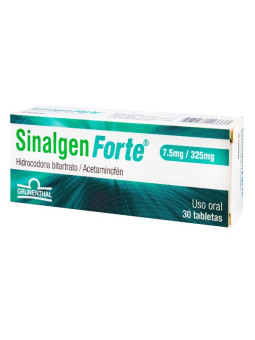SINALGEN FORTE 7.5/325 MG 30 TBS