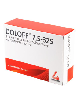 DOLOFF 7.5-325 30 TABLETAS TRS