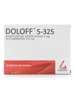 DOLOFF 5-325 10 TABLETAS TRS