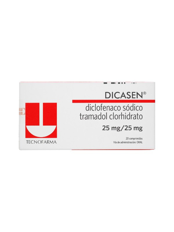 DICASEN 25 MG 20 COMPRIMIDOS