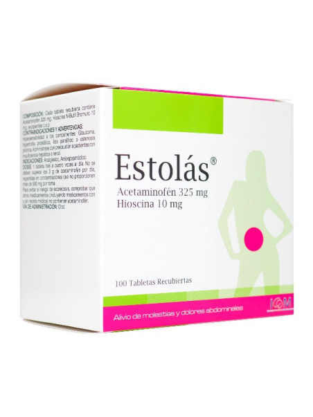 ESTOLAS 325/10 MG 100 TABLETAS ICOM TRS