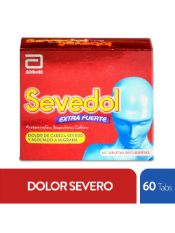 SEVEDOL EXTRA FUERTE 60 TABLETAS TRS