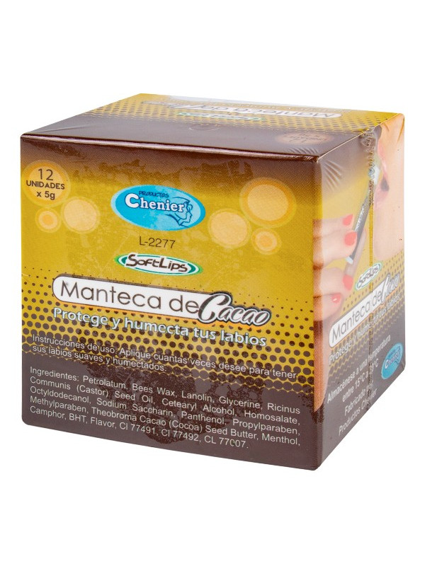 MANTECA DE CACAO 5 GR 12 UDS DISANFER