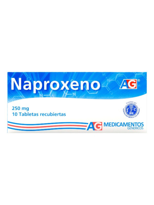 NAPROXENO 250 MG 10 TABLETAS AG TRS