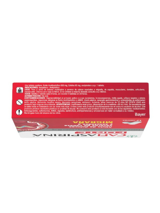 CAFIASPIRINA FORTE 650MG 12 TAB TRS