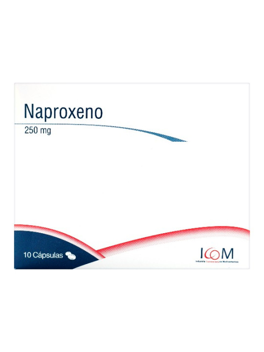 NAPROXENO 250 MG 10 CAPSULAS IC (T) TRS