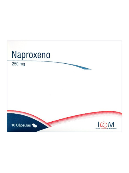 NAPROXENO 250 MG 10 CAPSULAS IC (T) TRS
