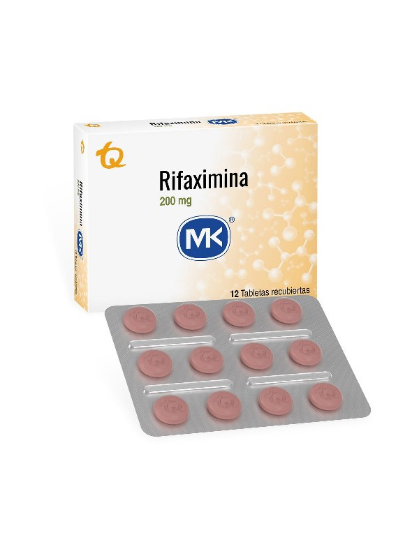 RIFAXIMINA 200 MG 12 TBS REC MK